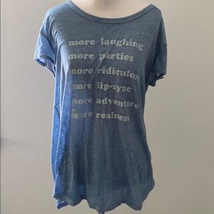 Aerie Real Soft Blue Tee Size Medium